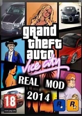 Постер Grand Theft Auto Vice City - Real Mod 2014